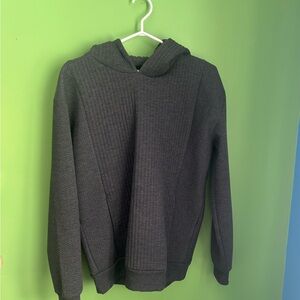 Zara Gray Knit Hoodie Sweater